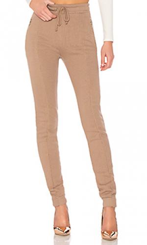 Спортивные брюки solid zipper Wildfox Couture. Цвет: коричневый
