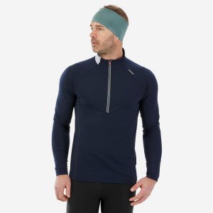 Мужская теплая рубашка для беговых лыж с длинными рукавами - XC S 100 темно-синяя INOVIK, цвет blau Inovik