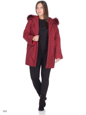 Куртка Марта VIKO. Цвет: темно-бордовый