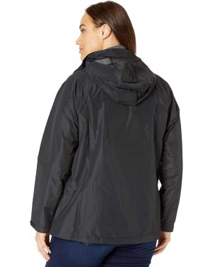 Куртка Plus Size Packable Rainfoil Jacket, черный Eddie Bauer