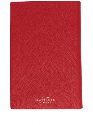 Записная книжка с логотипом Smythson. Цвет: красный