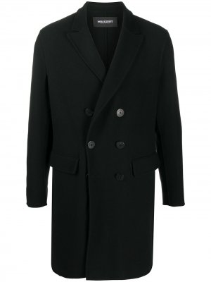 Двубортное пальто Neil Barrett. Цвет: черный
