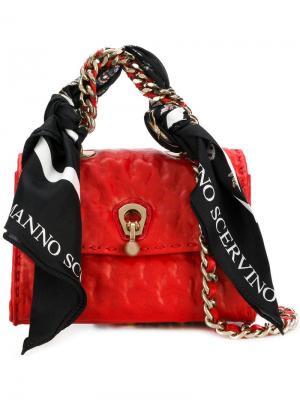 Mini scarf embellished bag Ermanno Scervino. Цвет: красный