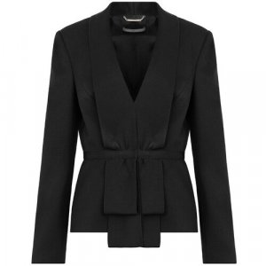 Пиджак , средней длины, силуэт прилегающий, размер 44, черный Alberta Ferretti. Цвет: черный