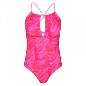 Сплошной женский купальник Halliday Pink Fusion REGATTA, цвет rosa Regatta