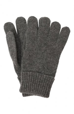Перчатки из шерсти и кашемира Il Trenino. Цвет: серый