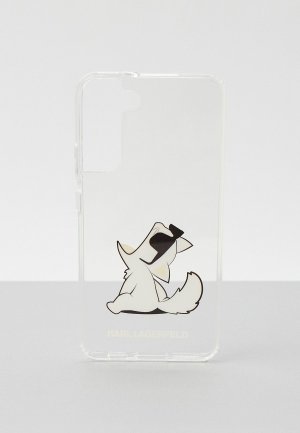 Чехол для телефона Karl Lagerfeld Galaxy S22+, из силикона и пластика с принтом Choupette Fun. Цвет: прозрачный