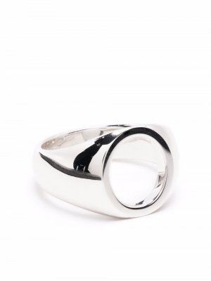 Перстень с вырезом Tom Wood. Цвет: серебристый