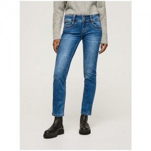 Джинсы для женщин, London, модель: PL204159MF54, цвет: голубой, размер: 31/34 Pepe Jeans. Цвет: голубой