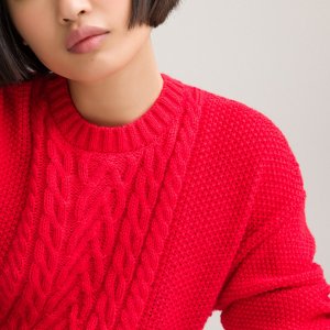 Пуловер LA REDOUTE COLLECTIONS. Цвет: красный