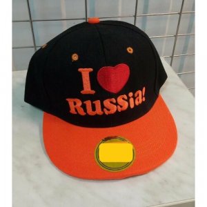 Бейсболка , размер 58/60, оранжевый RUSSIA. Цвет: оранжевый