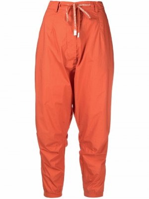 Укороченные брюки с низким шаговым швом Rundholz. Цвет: оранжевый