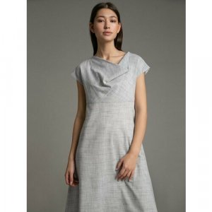 Платье , размер 46, серый Emka Fashion. Цвет: серый
