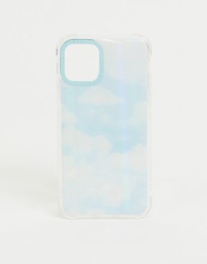 Чехол для iPhone в расцветке «голубой с облаками»-Синий Skinnydip