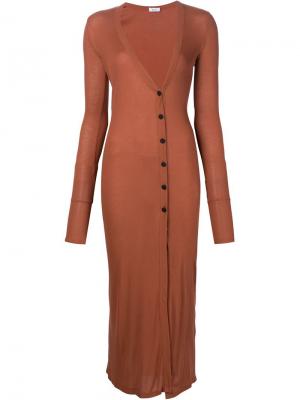 Кардиган-платье Alix. Цвет: коричневый