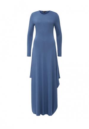 Платье Sahera Rahmani ГЛИФЕ. Цвет: голубой
