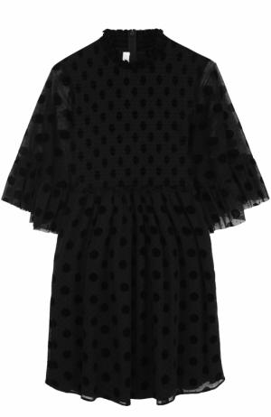Мини-платье с завышенной талией и коротким рукавом MCQ. Цвет: черный