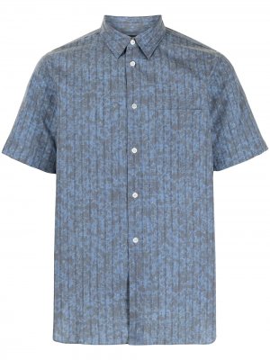 Рубашка с короткими рукавами и абстрактным принтом Comme Des Garçons Pre-Owned. Цвет: синий