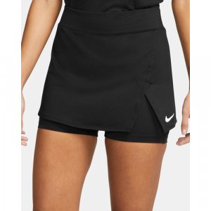 Юбка-шорты для тенниса  Court Victory Skirt W, размер M, белый, черный NIKE. Цвет: черный/белый/серый