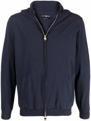 Zipped long-sleeve hoodie Hydrogen. Цвет: синий