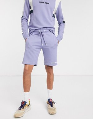 Лавандовые шорты со вставками -Фиолетовый Park Row