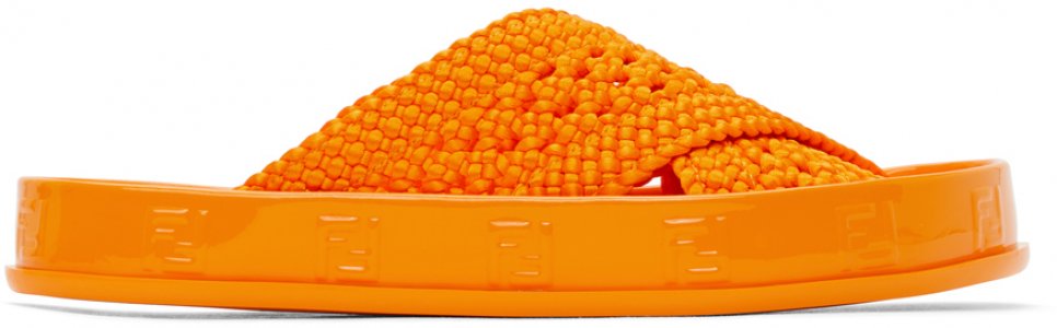 Оранжевые сандалии Forever Reflections Fendi