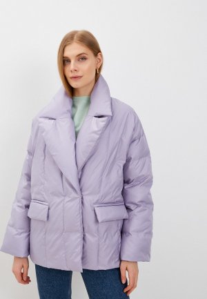 Куртка утепленная Alisia Hit. Цвет: фиолетовый