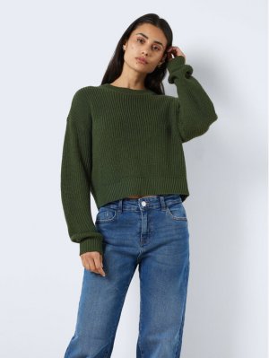 Пуловер свободного кроя , зеленый Noisy May