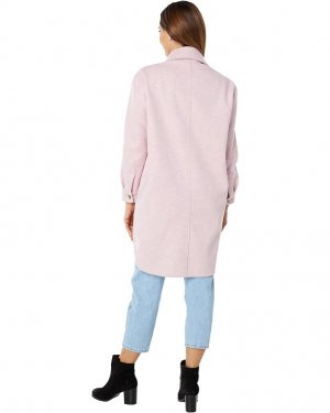 Куртка Faux Wool Long Shirt Jacket, розовый Blank NYC