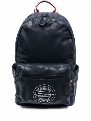 Рюкзак с нашивкой-логотипом Tommy Hilfiger. Цвет: синий