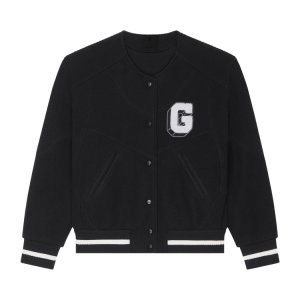 Куртка Cutlines Bomber Varsity 'Black', черный Givenchy