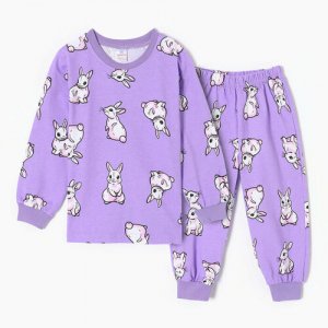 Пижама , размер для девочек, цвет сиреневый, рост 98 см, фиолетовый Bonito. Цвет: сиреневый