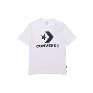 All Star Classic Logo Sports Short Sleeve T-Shirt Men Tops White 10018568-A02 Converse