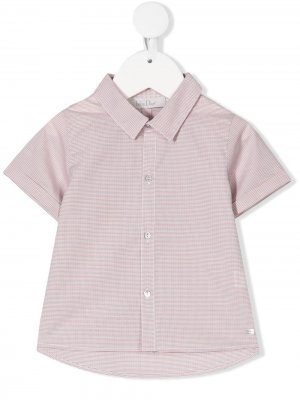 Рубашка с узором Baby Dior. Цвет: серый