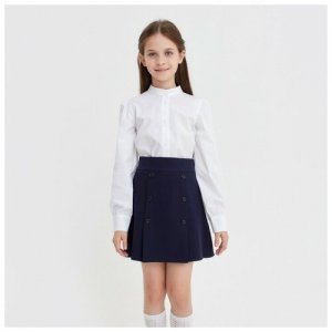 Школьная юбка , размер 164, черный, синий Minaku. Цвет: синий