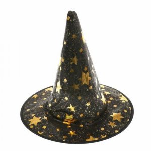 Карнавальная шляпа со звёздами, 38 × см Мастер К.. Цвет: черный