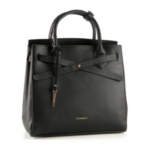 Женская сумка хэнд , черная Stonefly Bags. Цвет: черный