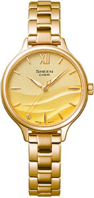 Японские наручные женские часы SHE-4550G-9A. Коллекция Sheen Casio