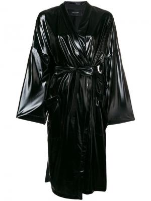 Пальто-кимоно Irina Schrotter. Цвет: черный