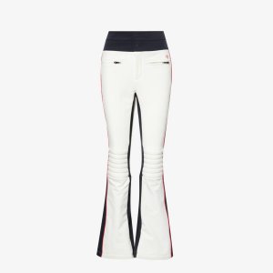Расклешенные лыжные брюки Linda из эластичной ткани , белый Perfect Moment