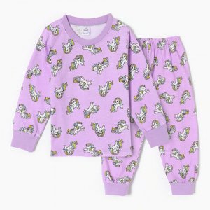 Пижама , размер для девочек, цвет сиреневый, рост 104 см, фиолетовый Bonito. Цвет: сиреневый