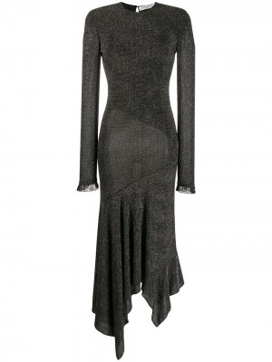 Декорированное длинное платье Philosophy Di Lorenzo Serafini. Цвет: черный