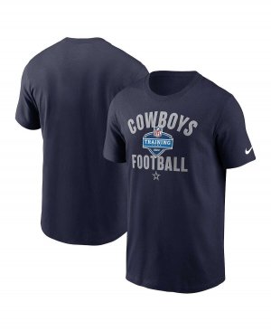 Мужская темно-синяя футболка dallas cowboys 2022 training camp athletic, синий Nike