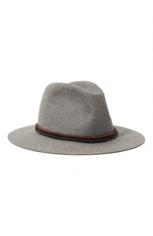 Фетровая шляпа Brunello Cucinelli. Цвет: серый