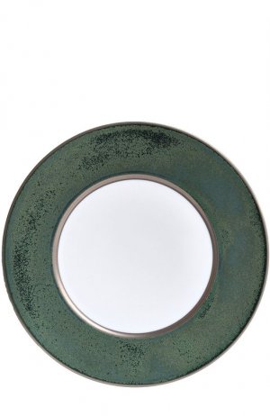 Сервировочная тарелка Email Bernardaud. Цвет: зелёный