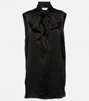 Атласная рубашка , черный Nina Ricci