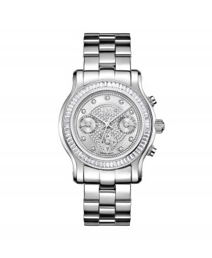 Женские часы Laurel Diamond (1/10 карата) из нержавеющей стали , серебро Jbw