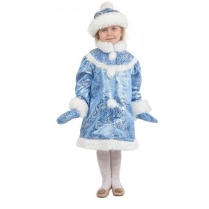 Карнавальный костюм для детей Снегурочка детский, 116-122 см Волшебный мир