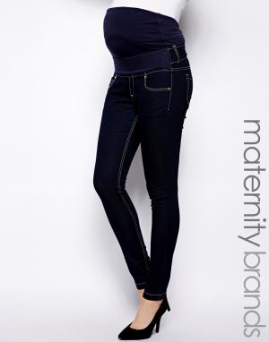 Зауженные эластичные джинсы Isabella Oliver. Цвет: indigo - индиго