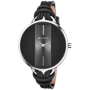 Наручные часы ELIXA, черный Elixa. Цвет: черный